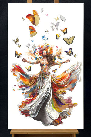 "Reborn"- Hand-Embellished Limited Edition, 60”x36”