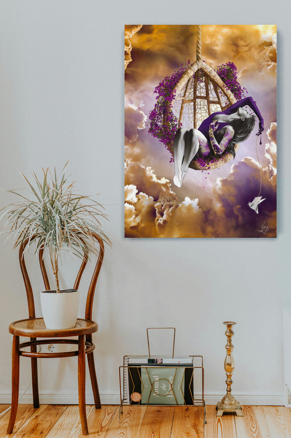 "Breathe In"- Original painting & Limited edition, 50”x36”