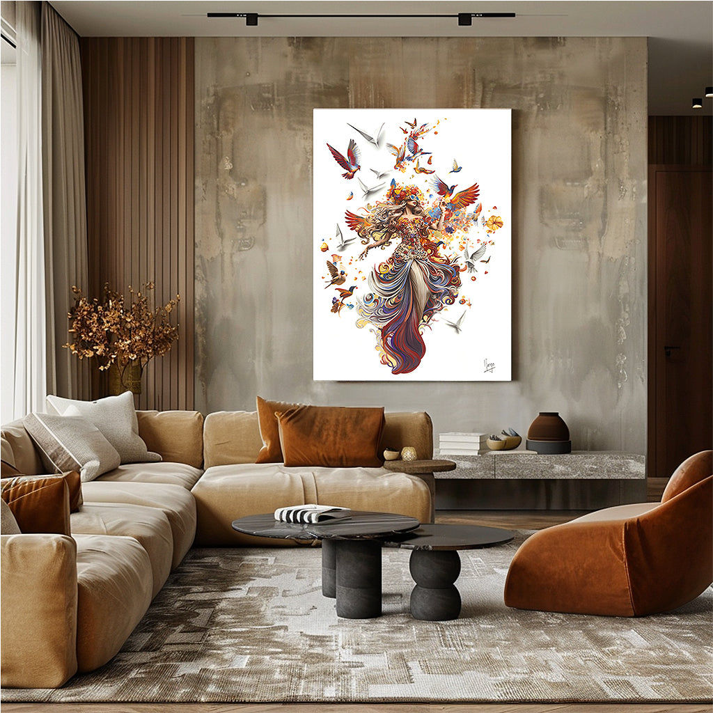 "Wings of Freedom"- Original painting & Limited edition, 55”x38”
