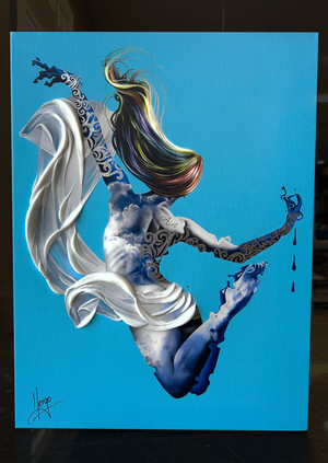 "Aire" (air) - Original painting & Limited edition, 48”x38”