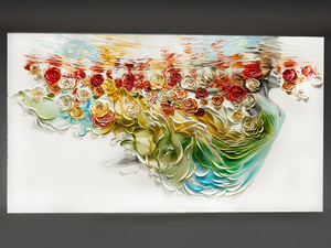 "Emerging Grace"- Original painting & Limited edition, 60”x34”