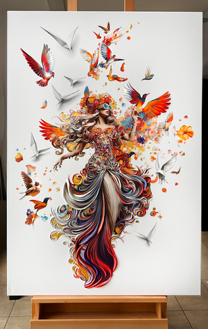"Wings of Freedom"- Original painting & Limited edition, 55”x38”