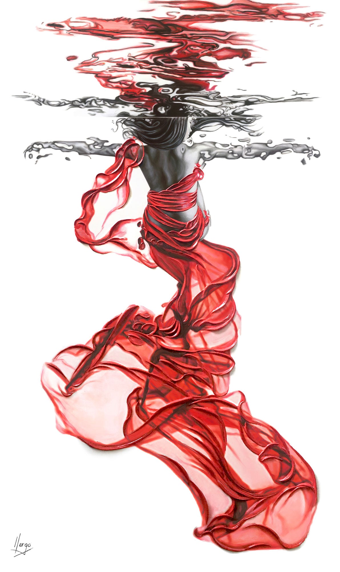 "Dare to love"  Limited edition 60”x36”