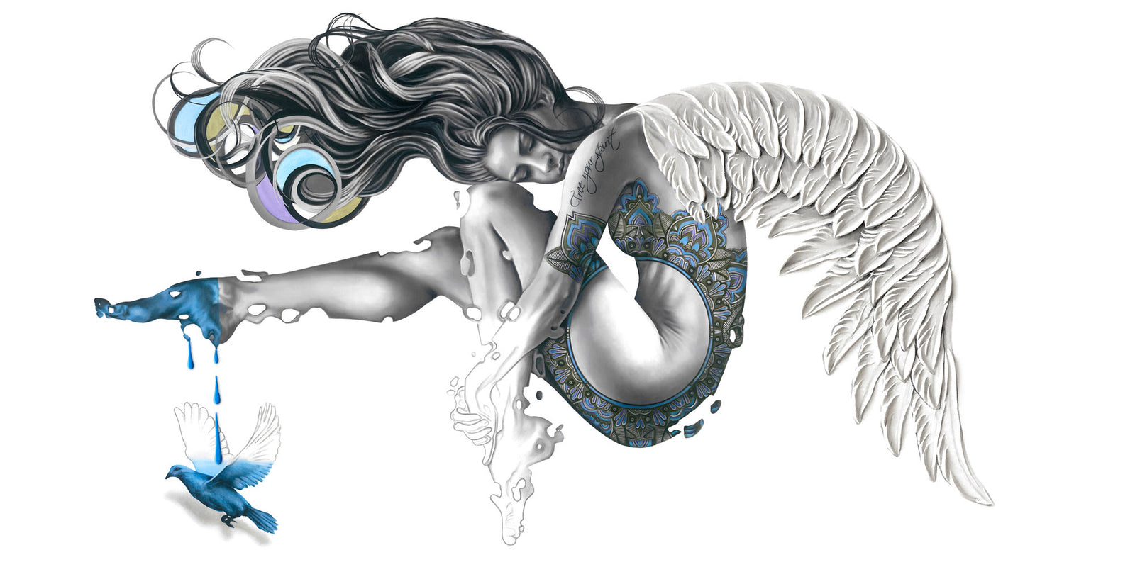 "Free your spirit"- Limited edition 60"x30"