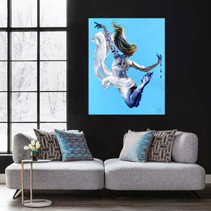 "Aire" (air) - Original painting & Limited edition, 48”x38”